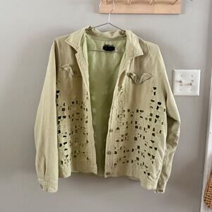 100% silk vintage evr top - medium